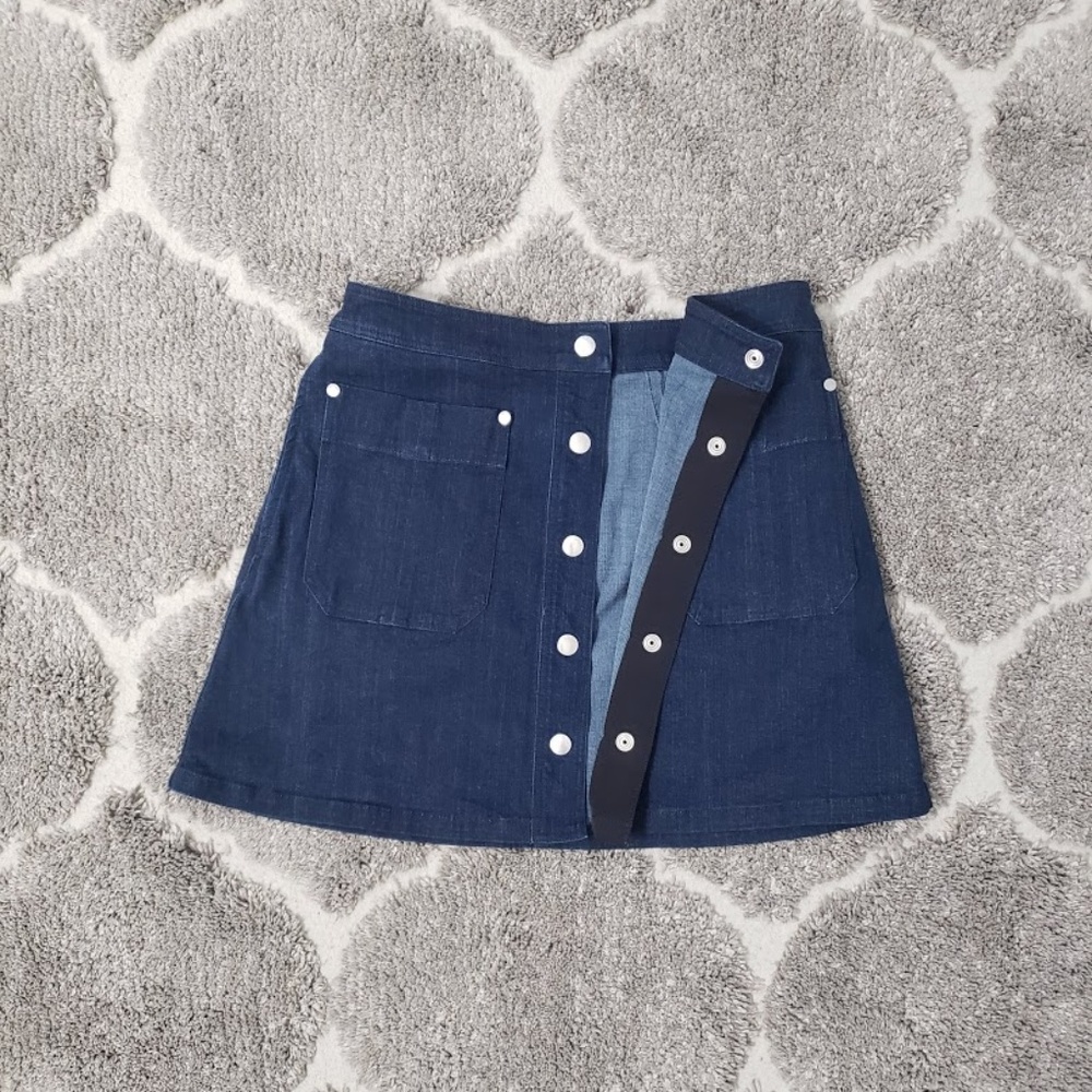 SOLD Rag & Bone Siggy Denim Mini Skirt Sz 0 - Picture 6 of 8
